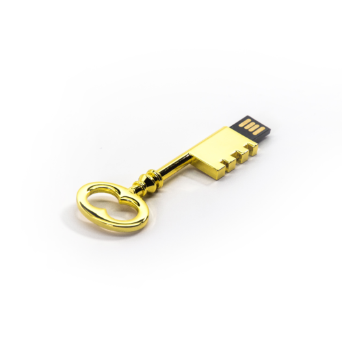 Skeleton Key USB Drive Gold