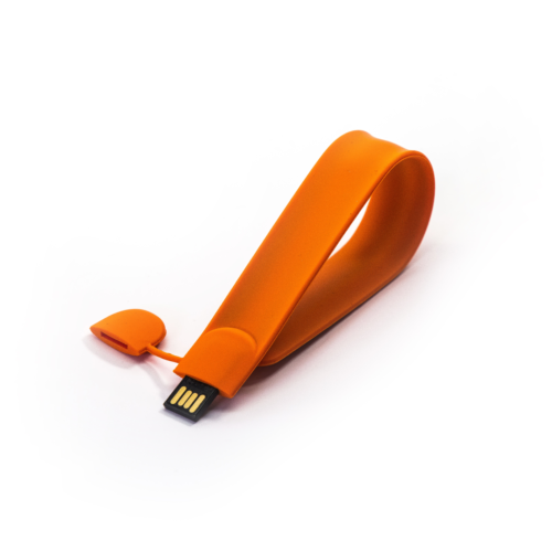 Slap Wristband Orange USB Drive
