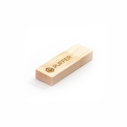 Rectangular Wood USB Drive Light