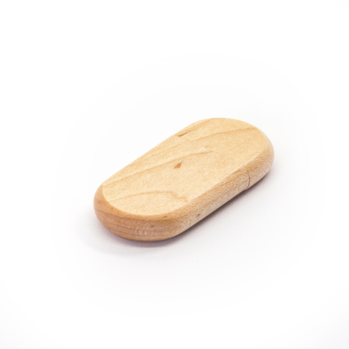 Oval Wood USB Drive Light