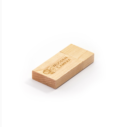 Rectangular Wood XL USB Drive Light