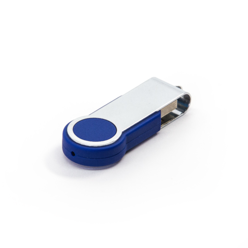 Thin Swivel USB Drive Blue