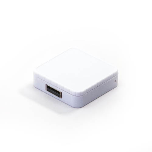 Square Retractable USB Drive White