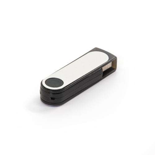 Translucent Swivel USB Drive Black
