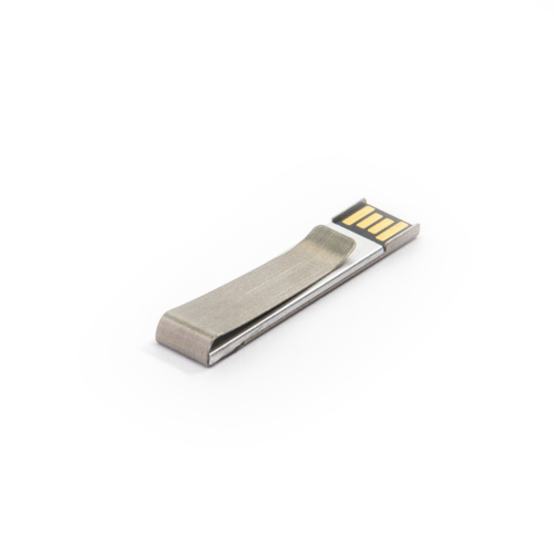 Metal Clip USB Drive Silver
