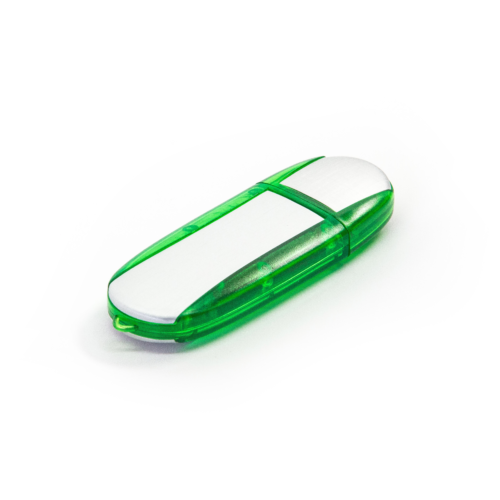 Translucent Metal USB Drive Green