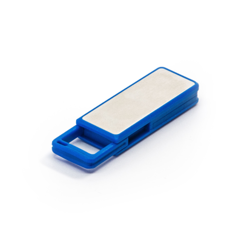 Spring Loaded USB Drive Blue