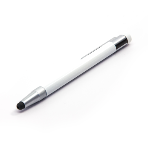 Retractable Stylus Pen USB Drive White