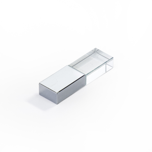 Rectangular Crystal USB Drive Silver
