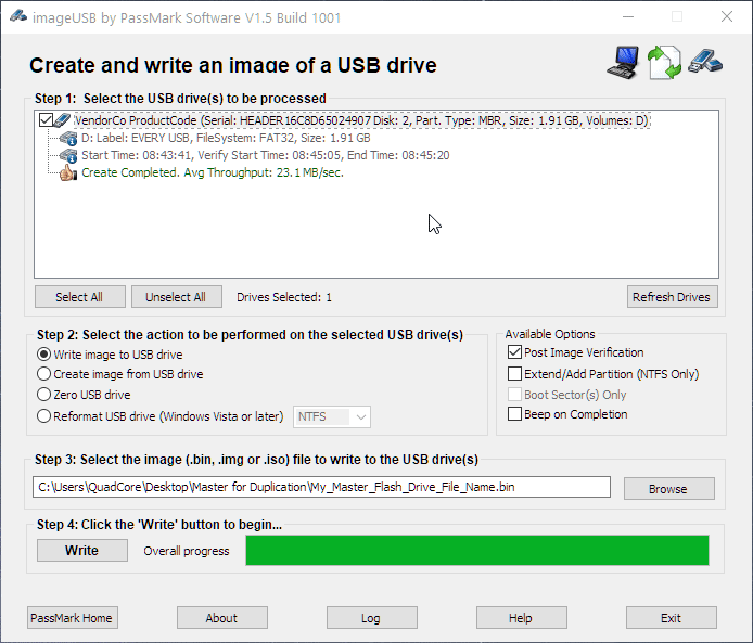 Plug in Your Targets and Refresh the Drives List