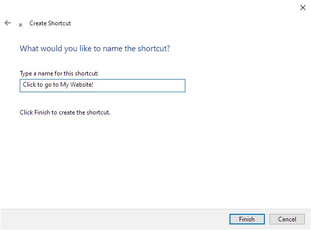 Name the Windows Shortcuts
