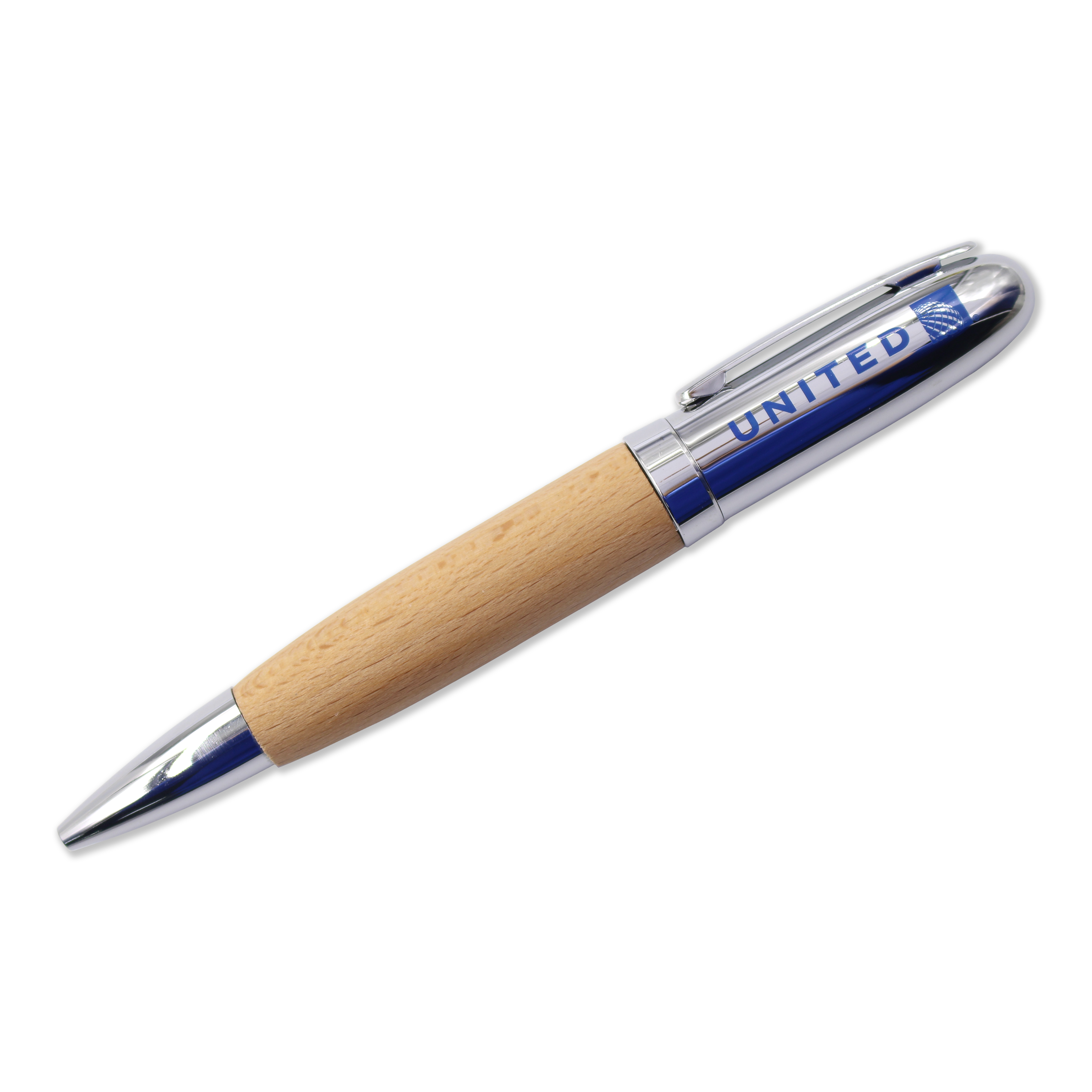 Wooden Chrome Pen